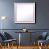 Grey Square Glass Mirror