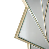 Gold Trimmed Pinwheel Wall Mirror