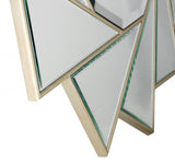 Gold Trimmed Pinwheel Wall Mirror