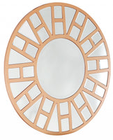 Gold Geometric Mirror