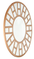 Gold Geometric Mirror