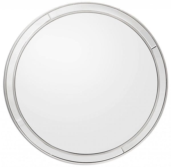Simply Lined Silver Mirror