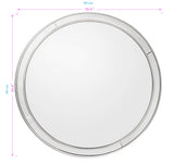 Simply Lined Silver Mirror