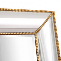 Antiqued Gold Leaf Finish Mirror