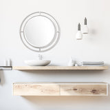 Silver Chic Round Wall Mirror