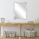 Scalloped Quatrefoil Glass Mirror