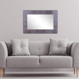 Grey Rectangular Mirror