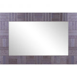 Grey Rectangular Mirror