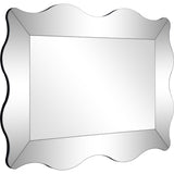 Curvy Framed Glass Mirror