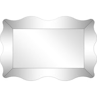 Curvy Framed Glass Mirror