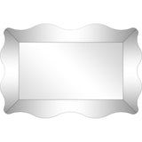 Curvy Framed Glass Mirror