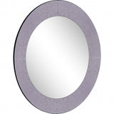 Grey Round Wall Mirror