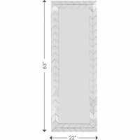 Silver Arrow Full Length Standing Mirror