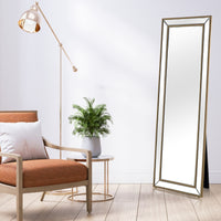 Gold Beaded Full Length Mirror