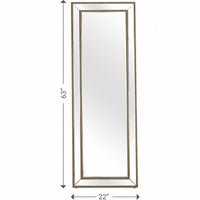 Gold Beaded Full Length Mirror