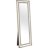 Gold Beaded Full Length Mirror