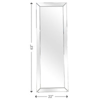 Silver Contemporary Full Length Mirror