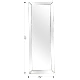 Silver Contemporary Full Length Mirror