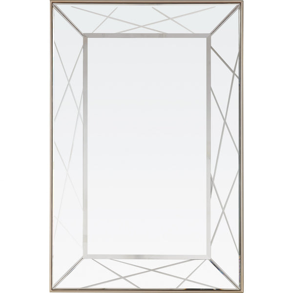 Champagne Finish Wall Mirror