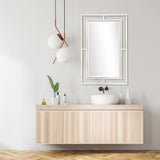 Silver Chic Rectangular Wall Mirror