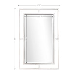 Silver Chic Rectangular Wall Mirror