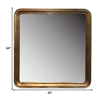 Gold Framed Square Mirror