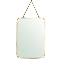 Gold Metal Vertical Wall Mirror