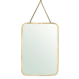 Gold Metal Vertical Wall Mirror