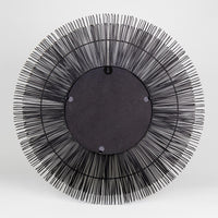 Black Iron Sunburst Wall Mirror