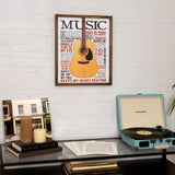 Contemporary Acoustic Guitar Framed Wall Art