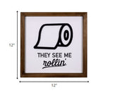 They See Me Rollin' Framed Wall Art
