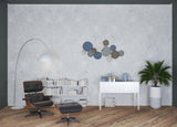 Shades of Blue and Pink Layered Metal Plate Wall Décor