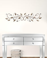 Sparkle Gold Metal Leaves and Bling Over the Door Décor