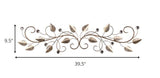Sparkle Gold Metal Leaves and Bling Over the Door Décor
