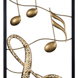 Set of Two Gold and Black Musical Frames