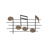 Wood and Metal Musical Notes Wall Décor