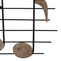 Wood and Metal Musical Notes Wall Décor
