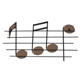 Wood and Metal Musical Notes Wall Décor