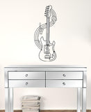 Black Metal Electric Guitar Wall Décor