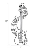 Black Metal Electric Guitar Wall Décor