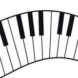 Black Metal Piano Keys Wall Décor