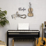 Black Metal Music Wall Décor