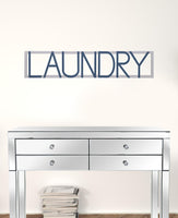 Modern Large Metal Laundry Wall Sign