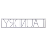 Modern Large Metal Laundry Wall Sign