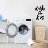 Black Metal Wash and Dry Wall Sign