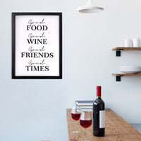 Good Food Good Times Framed Wall Art