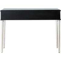 Silver Leaf Antiqued Console Table