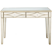 Champagne Finish Mirror and Console Table