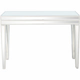 Clear Glass Mirror Console Table