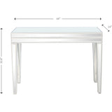 Clear Glass Mirror Console Table